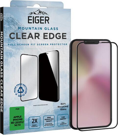 Actual product image Eiger Mountain Glass Clear Edge (1 Piece, Apple iPhone 16e)