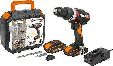Worx WXJCR 20 V drill, 2 x 2 Ah battery
