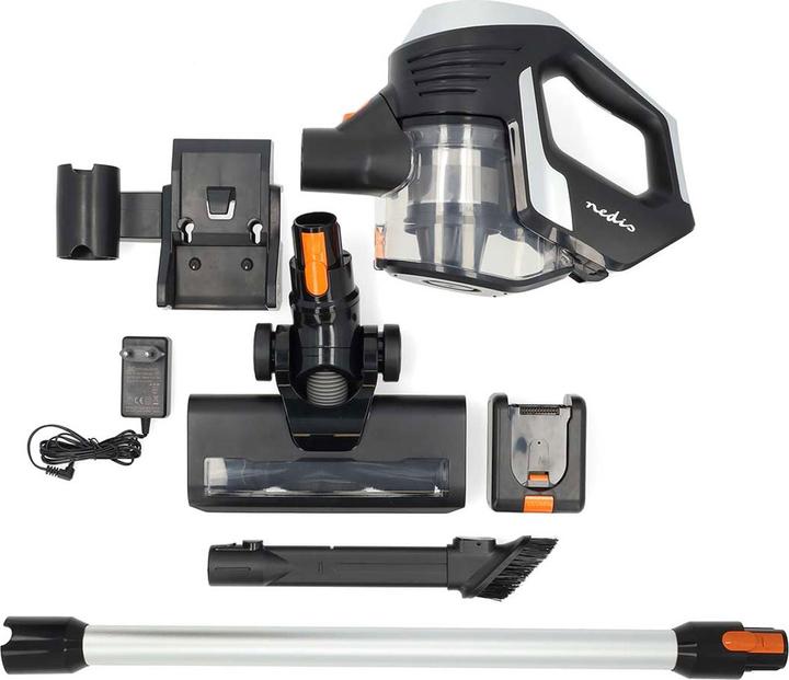 Actual product image Nedis Stick hoover | 130 W | 25.9 VAC | Motorised soft brush with integrated light