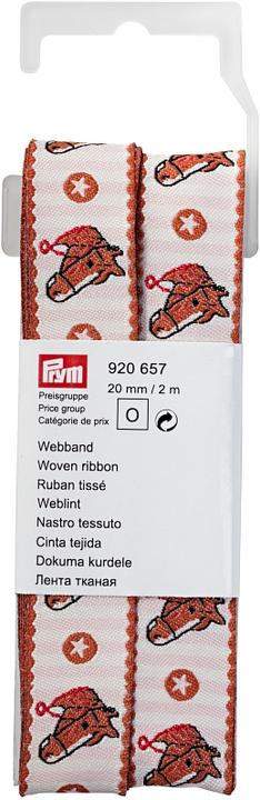Immagine prodotto Prym Nastro intrecciato cavallo, beige e marrone 20 mm, coupon 2 m con ganci