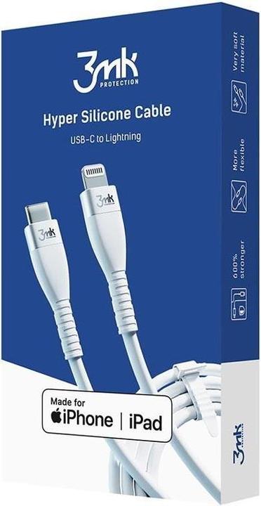 Image du produit 3MK Câble USB Hyper Silicone Cable Lightning 20W 1m (1 m, USB 3.2 Gen 2)