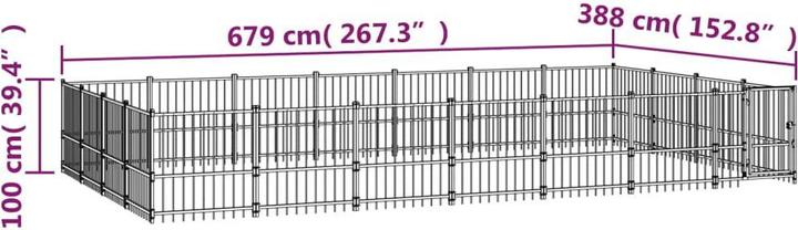 Image du produit VidaXL Shaine (Chenil pour chiens)
