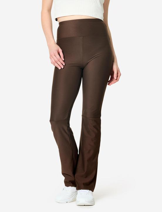 Domyos Leggings Damen gerades Bein - braun