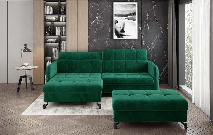 Produktbild ELTAP Narożnik Lorelle + Pouf (Polstergruppe, Bettsofa, Ecksofa)