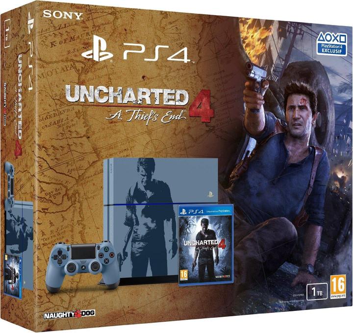 Actual product image Sony Playstation 4 Uncharted 4 Limited Edition, 1TB