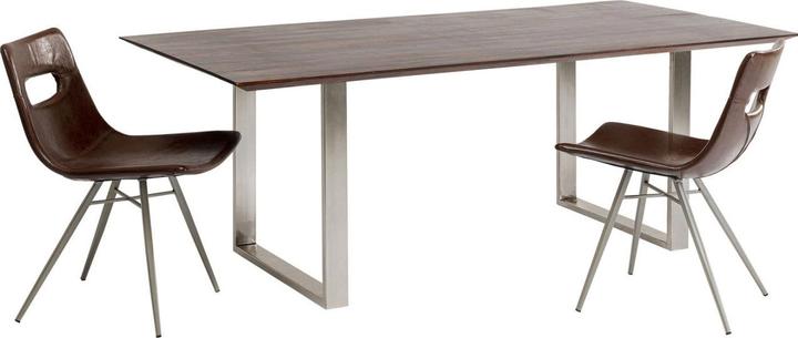 Actual product image Kare Design Table Symphony Walnut Chrome 180x90cm