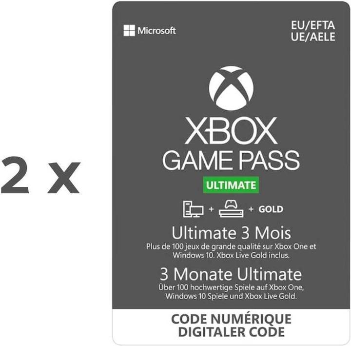 Microsoft Xbox Game Pass Ultimate 6 months (2 x 3 months)