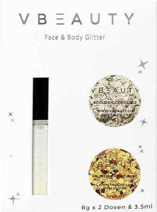 Actual product image VBEAUTY Make Up - Chunky Glitter Gold Edition