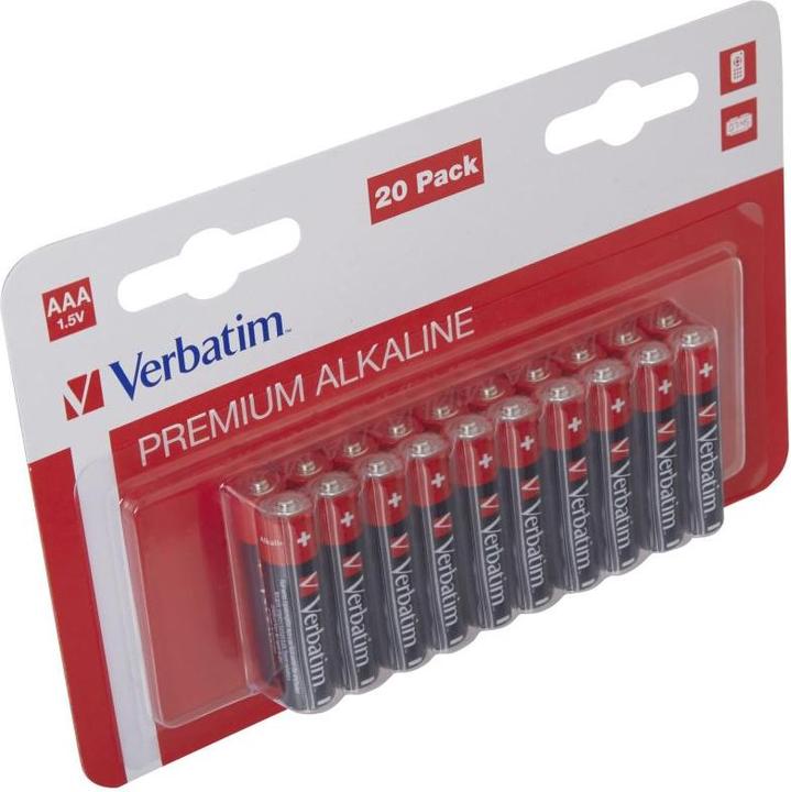 Actual product image Verbatim Premium Alkaline (20 pcs., AAA, 1300 mAh)
