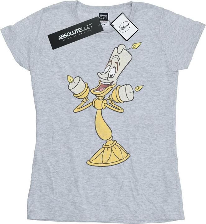 Produktbild Disney Beauty And The Beast Lumiere Distressed TShirt (S)