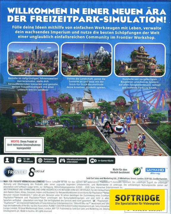 Produktbild Sold Out Planet Coaster (PS5, DE)