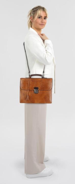 Actual product image Castelijn & Beerens Rien briefcase RFID leather 39.5 cm laptop compartment (17.30")