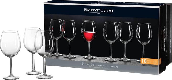 Produktbild Ritzenhoff & Breker Vio 4Gastro Rotweingläser (43 cl, 18 Gläser, Rotweingläser)
