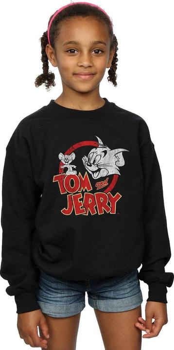 Immagine prodotto Tom & Jerry Distressed Logo Felpa Ragazze (152, 158)