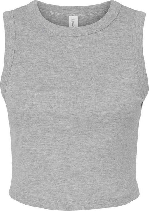 Actual product image Bella Canvas Womens/Ladies Muscle Micro-Rib Cropped Vest Top (M)