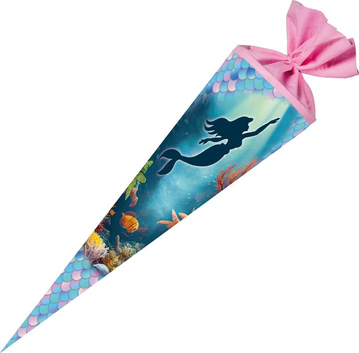 Produktbild Nestler Schultüte Meerjungfrau 70cm rund (70 cm)