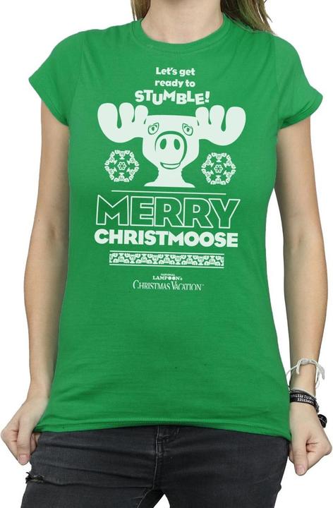 Image du produit National Lampoon´s Vacation National Lampoon's Christmas Vacation - T-shirt MERRY CHRISTMOOSE - Femme (XL)