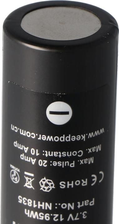 Actual product image Keeppower Battery IMR18650 - (Flat Top) (1 pcs., 18650, 3500 mAh)