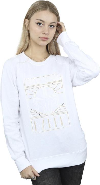 Immagine prodotto Star Wars The Mandalorian The Way Outline Helm Felpa Donna (S)