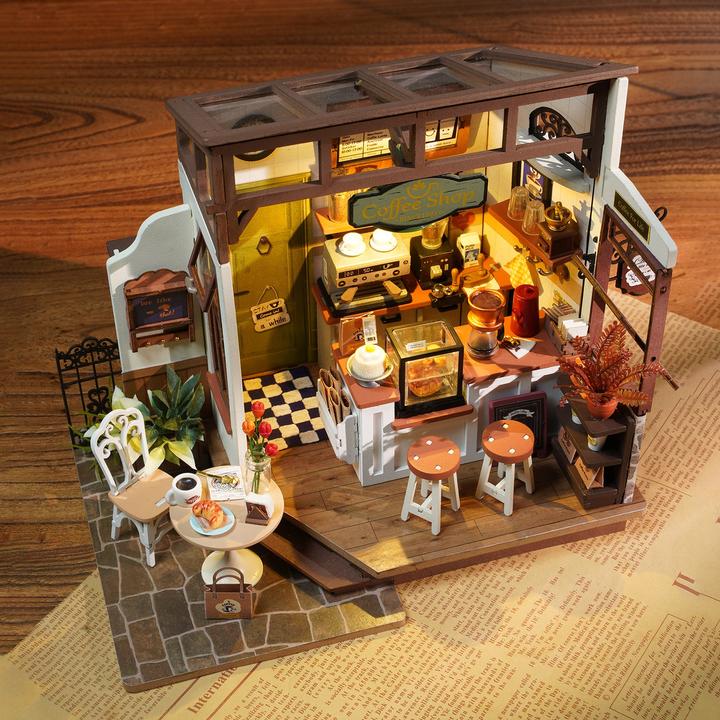 Actual product image Robotime Coffee Shop