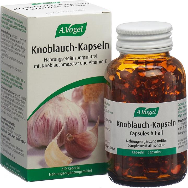Produktbild A. Vogel VOGEL Knoblauch Kapseln Glas 210 (210 Stück, Kapseln, 239 g)