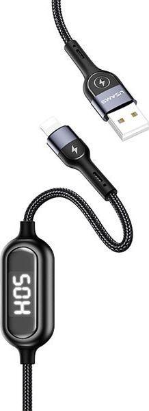 Produktbild Usams USB USB-A Cable - Lightning 1.2m Black (63800-uu) (1.20 m, USB 3.0)
