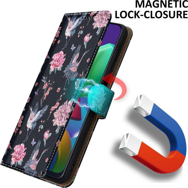 Produktbild Cadorabo Book Hülle mit Print für Samsung Galaxy M31 (Samsung Galaxy M31)