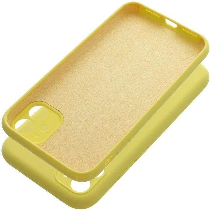 Actual product image OEM Back panel cover Case SILICONE 2mm for IPHONE 11 lemon (Apple iPhone 11)