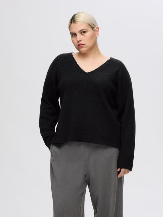 Actual product image Selected Femme V-neck knit jumper (XL)
