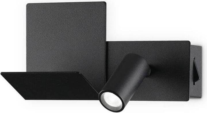 Ideal lux KOMODO Applique LED 4,5W nero bianco caldo 306827 (250 lm)