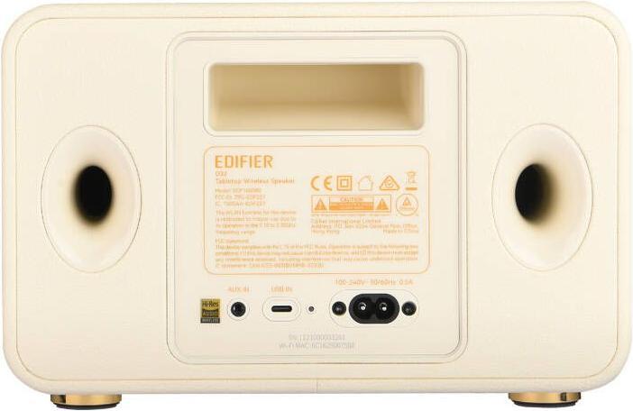 Actual product image Edifier Przenośny głośnik D32 (białe) (11 h, Electrical connection)