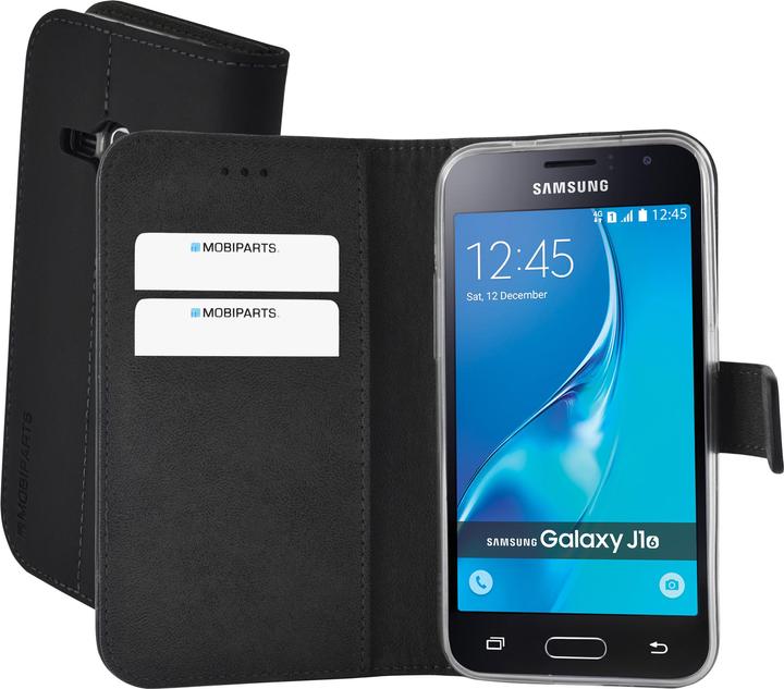 Immagine prodotto Mobiparts Premium Wallet TPU Case Samsung Galaxy J1 (2016) Black (Samsung Galaxy J1 (2016))