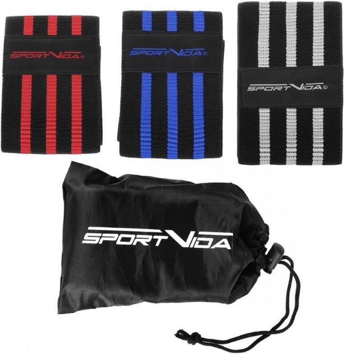 Produktbild Sportvida Fitness & Crossfit High Strength Tape Fabric Rubber Set (3 pcs) 32-36-40 * 8 cm Multip (0.40 m)