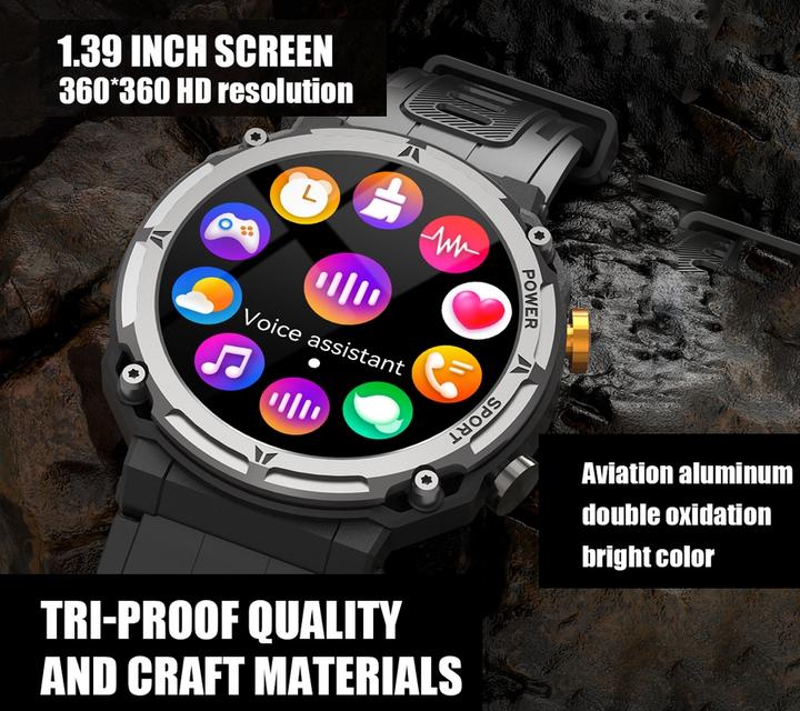Actual product image Herren-Smartwatch RNCF25-1 SCHWARZ