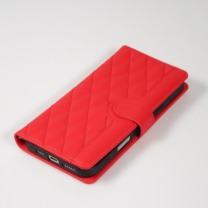 Image du produit PhoneLook Fourre Flip matelassé élégant avec fermeture magnétique et lanière et emplacements pour cartes Rouge (Apple iPhone 16 Pro Max)