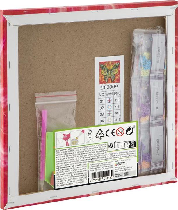 Produktbild Grafix Leinwand Diamond Painting Schmetterling