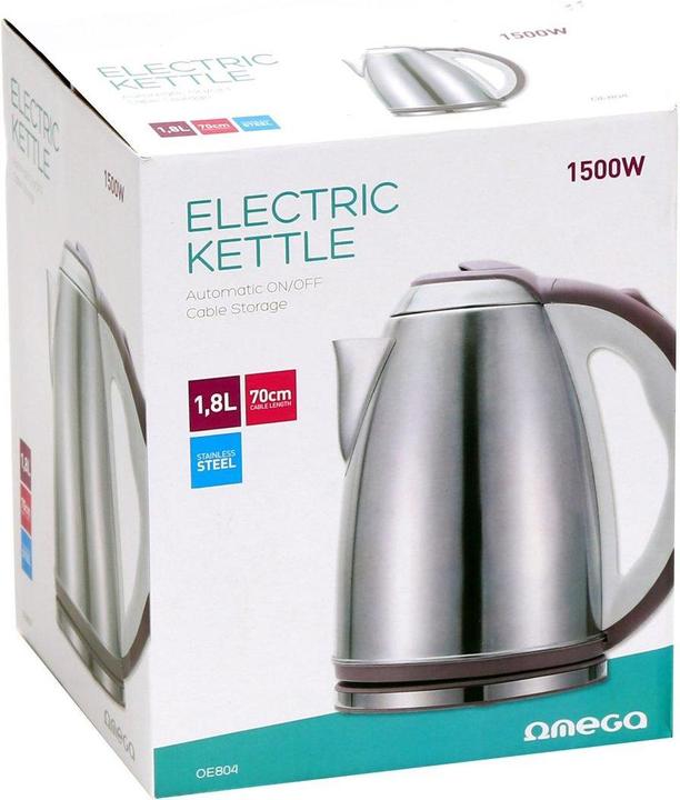 Image du produit Omega OE804 Electric Acier inoxydable finition brossée (1.80 l)