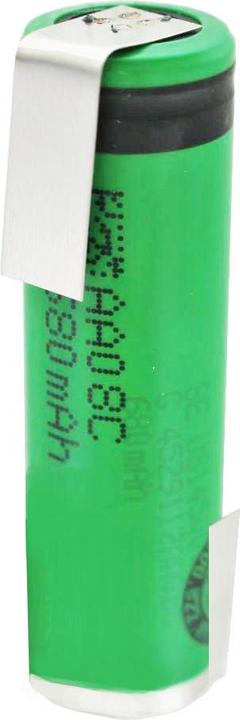 Actual product image Sony Battery US14500V with solder tag in Z-shape (14500, 680 mAh)