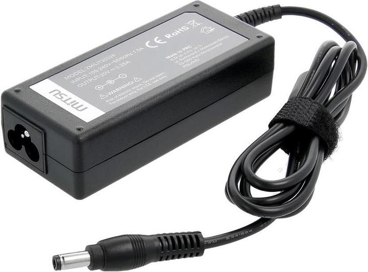 Actual product image Mitsu notebook charger 20v 3.25a 5.5x2.5 - fujitsu maxdata itd (65 W)