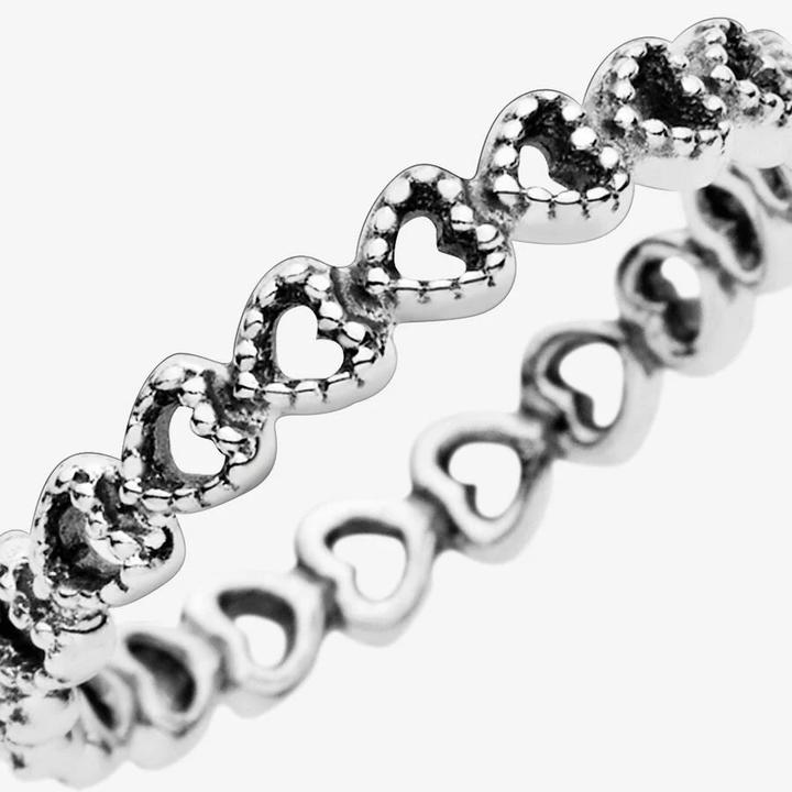 Actual product image Pandora Row Hearts (52, 925 Silver)