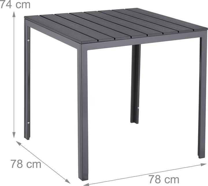 Produktbild Relaxdays Gartentisch (78 cm)