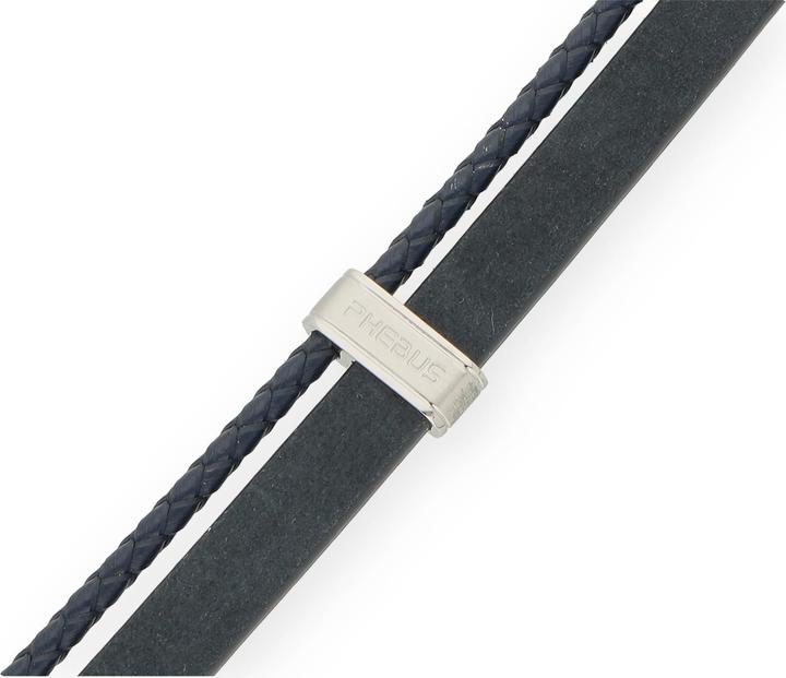 Actual product image Phebus Men's Classic (21 cm, Stainless steel/leather)