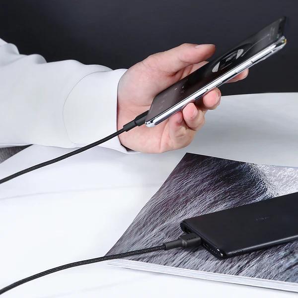 Image du produit Aukey CB-CL02 Black Nylon Lightning-USB C Cable | USB power supply USB-PD | 1.2 m | Apple MFi certificate (1.20 m, USB 3.2 Gen 1)