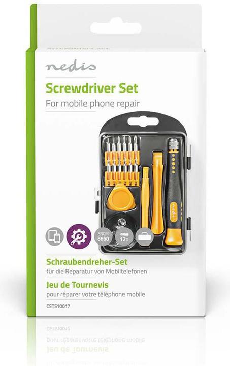Image du produit Nedis Phone/tablet repair set | 17-in-1 | PC / Smartphone / Tablette (17 pièces)