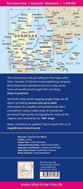 Image du produit Carte du Danemark / Denmark (1:300.000)