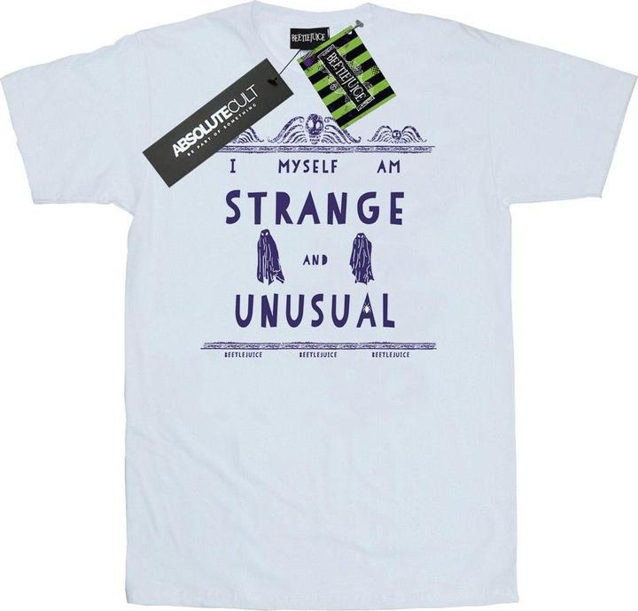 Beetlejuice Strange And Unusual Cotton Boyfriend TShirt