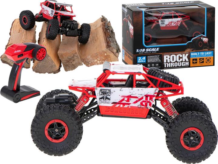 Actual product image Ikonka RC car Rock Crawler HB 2.4GHz 1:18 red
