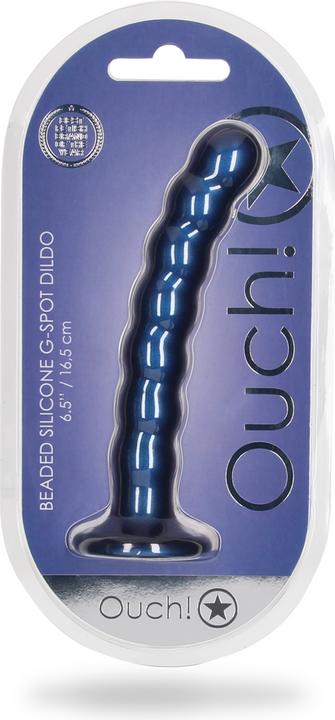 Produktbild Ouch! Beaded Silicone G-Spot Dildo - 6,5" / 16,5 cm