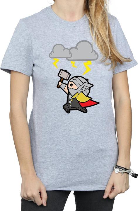 Immagine prodotto Kawaii Thor God Of Thunder Maglietta Ampia Donna (3XL)