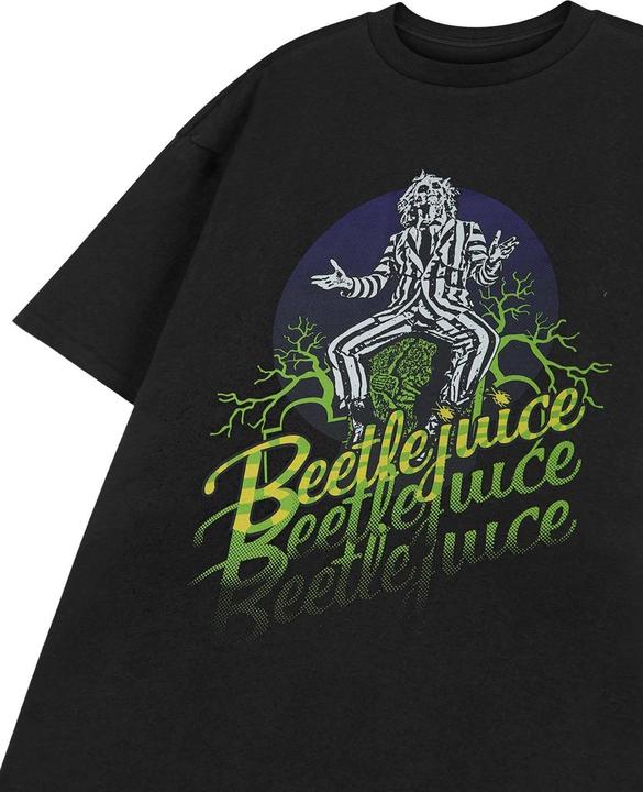 Actual product image Beetlejuice Unisex Adult Fade Logo Short-Sleeved T-Shirt (3XL)